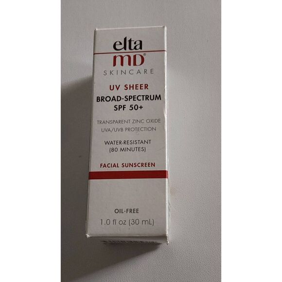 BNIB~Elta MD UV Sheer Broad Spectrum SPF 50+ Facial Sunscreen~1.0 Fl. Oz - Picture 3 of 3